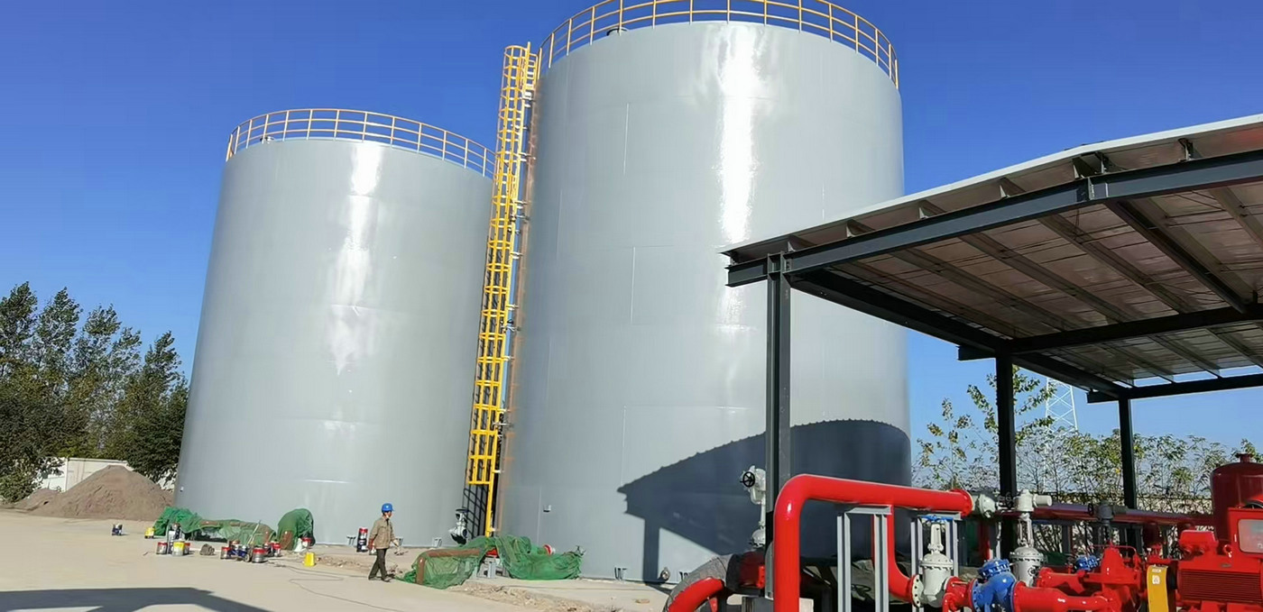 On-site storage tank